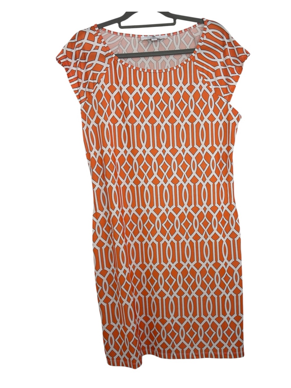 Jean-Pierre Klifa Paris Women’s Lily-Orange Celtic Dress - Sleek Cap-Sleeve